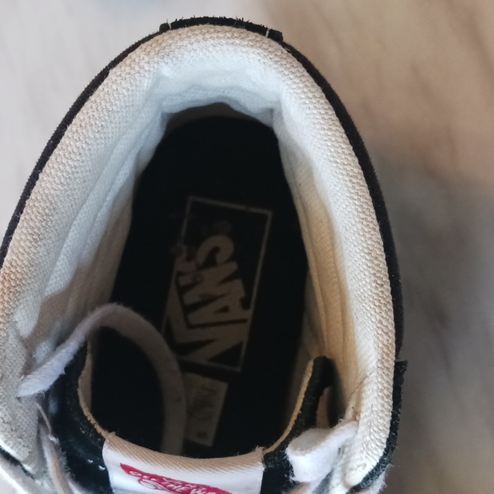 Vans Black and White High-Top Sneakers - Picture 5 of 8